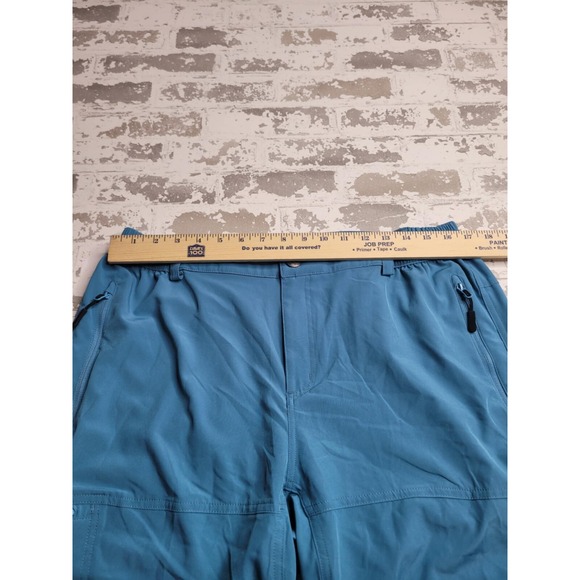 Baleaf Men's Shorts Large Teal Blue‎ Athletic Multi Pocket - Picture 3 of 6